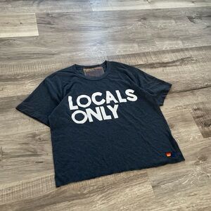 Locals Only grey aviator nation shirt